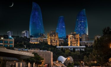 Maiden Tower Baku Night View