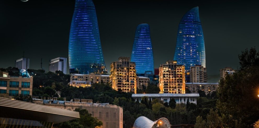 Maiden Tower Baku Night View